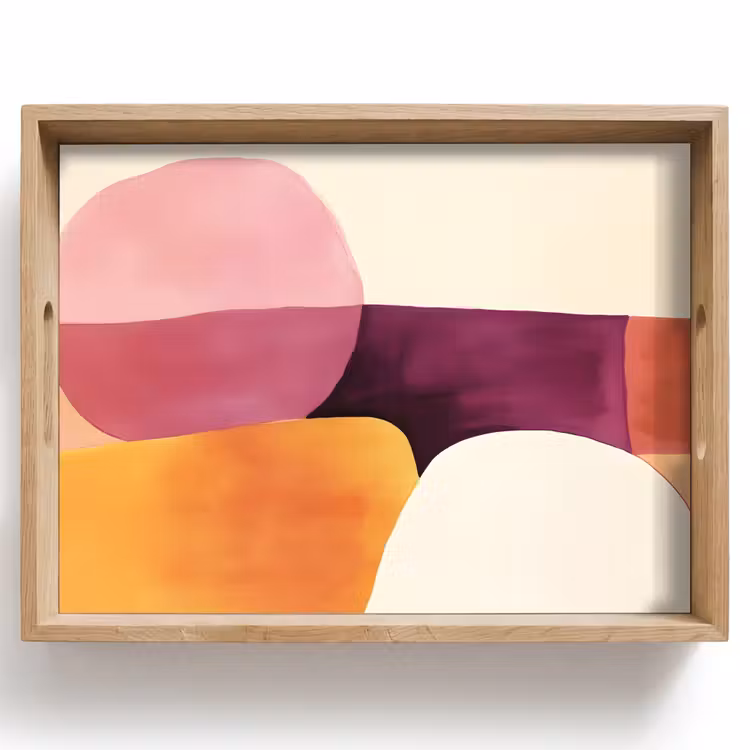 Tablett - Formen - Abstrakt - Farbenfroh — 1