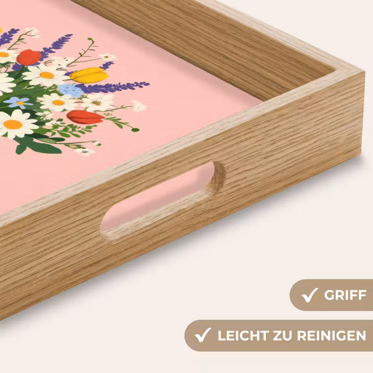 Tablett - Blumen - Farbband - Karte — 8
