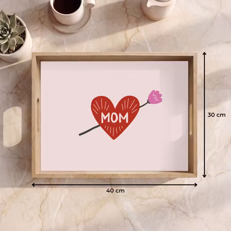 Tablett - Herz - Rot - Blume - Mutter — 7