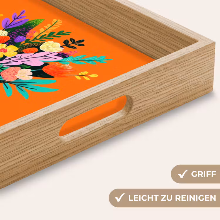 Tablett - Karte - Blumenstrauß - Blumen — 8