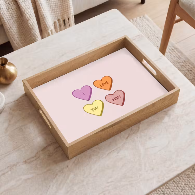 Tablett - Herzen - Pastell - Liebe - Mutter — 2