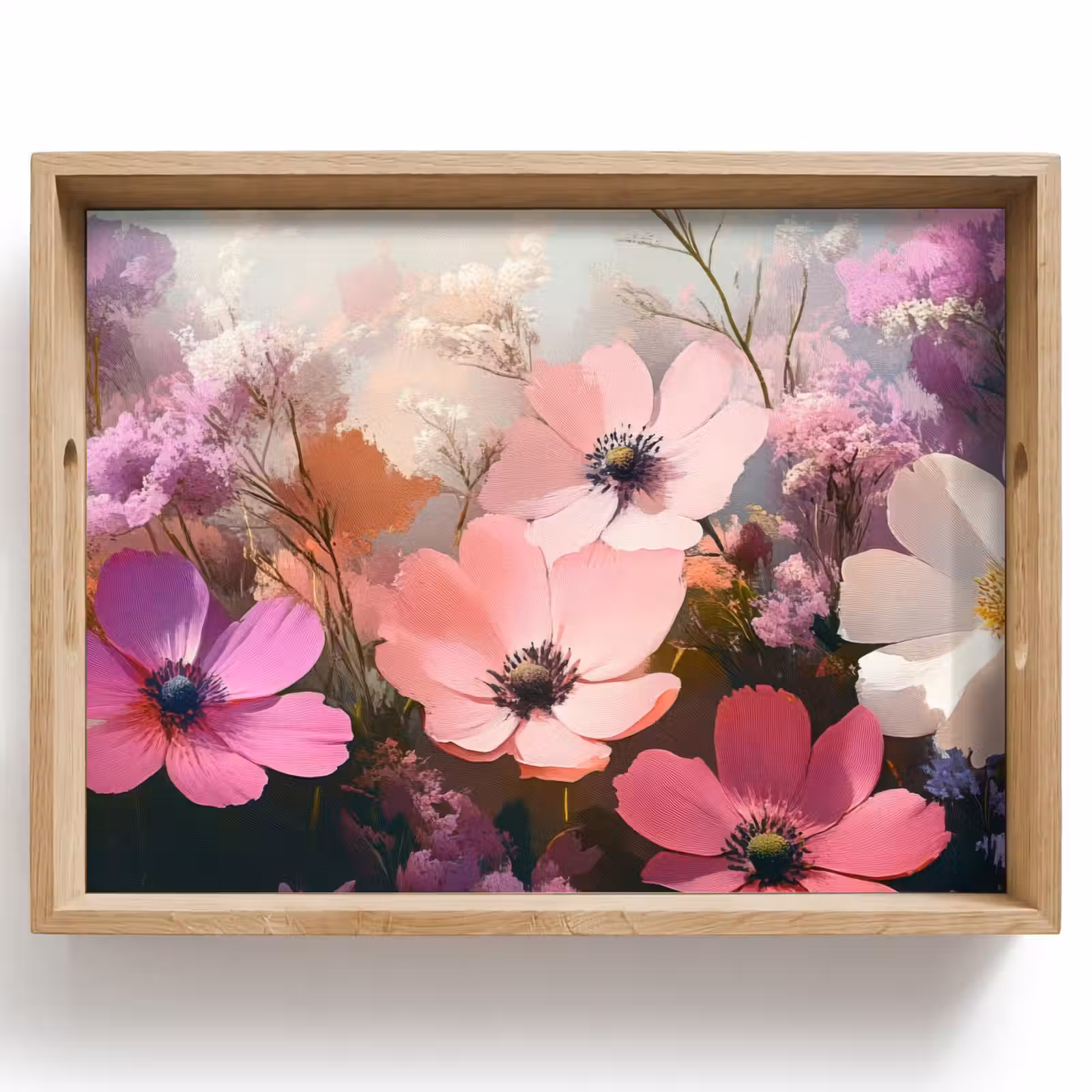 Tablett - Blumen - Bunt - Blühend — 1