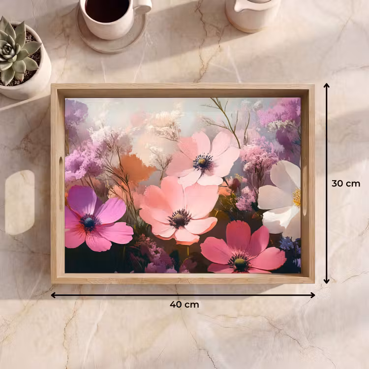 Tablett - Blumen - Bunt - Blühend — 7