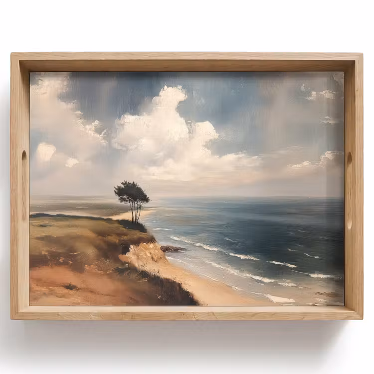 Tablett - Klippe - Meer - Baum — 1