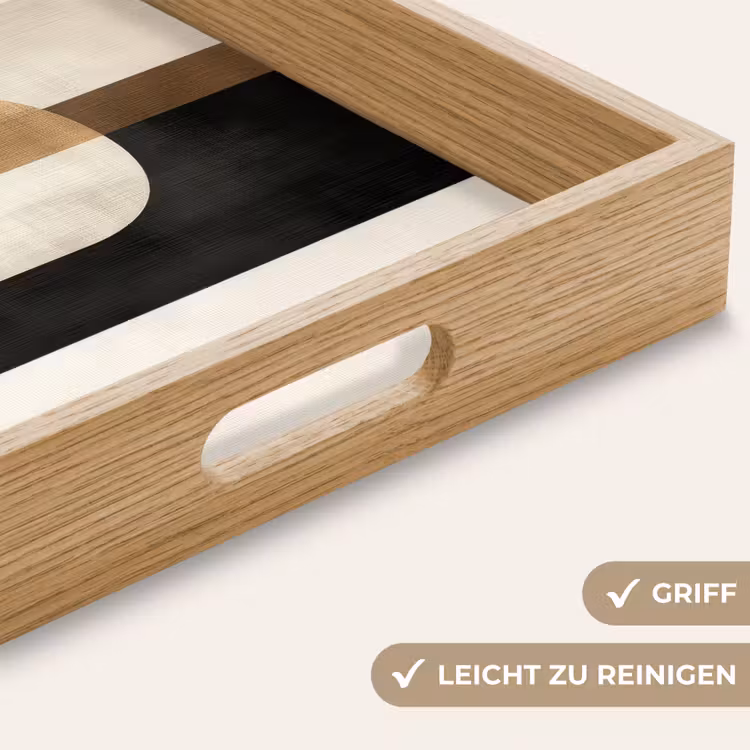 Tablett - Geometrisch - Formen - Weiß — 8