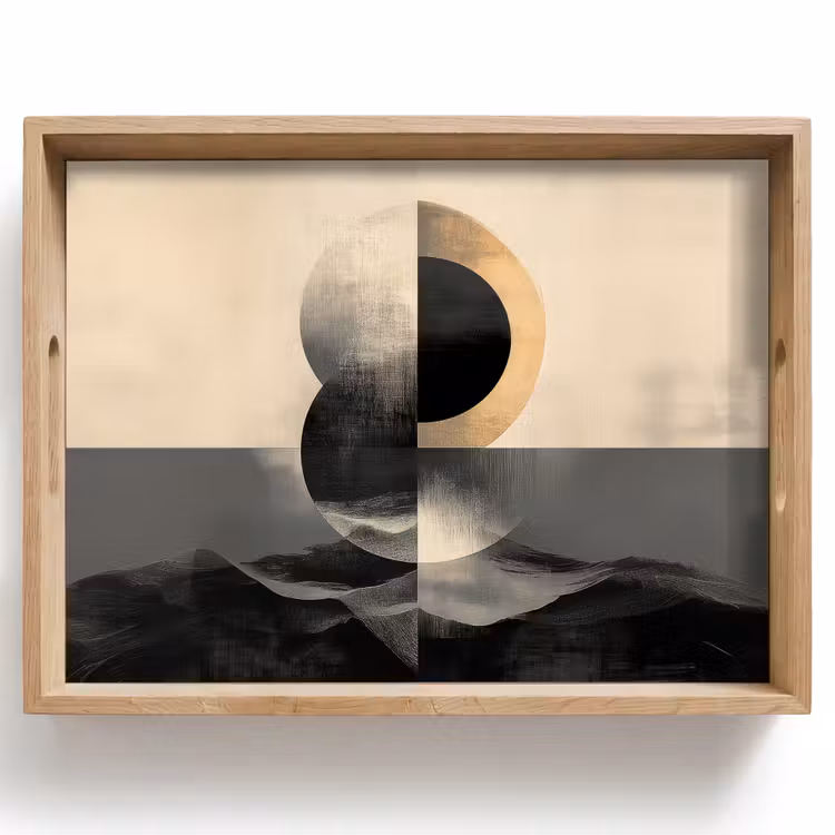 Tablett - Kreise - Schatten - Abstrakt — 1