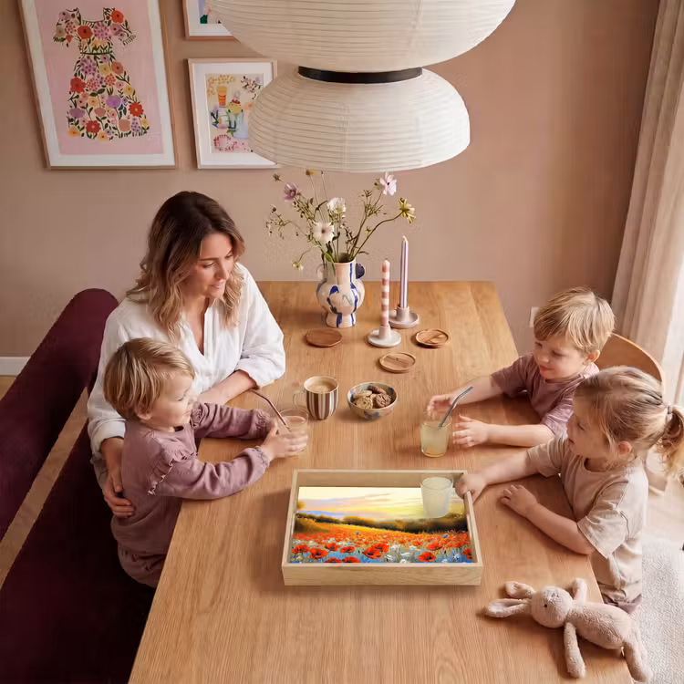 Tablett - Mohn - Blumenfeld - Farbenfroh — 5
