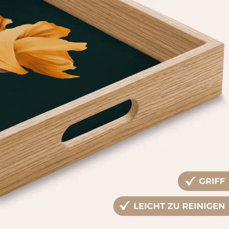Tablett - Frau - Hut - Gelb — 8