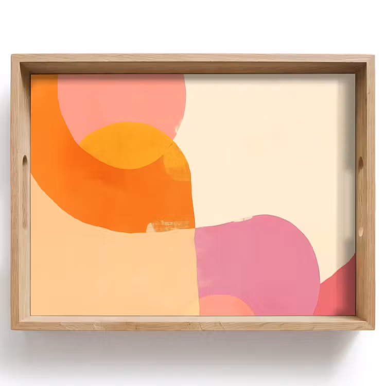 Tablett - Formen - Abstrakt - Farbenfroh — 1