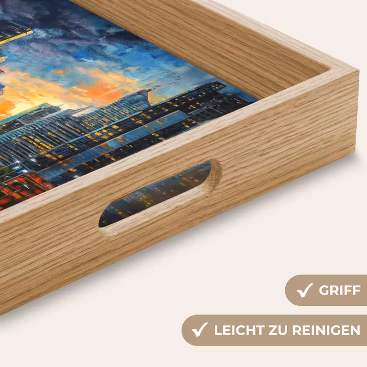 Tablett - Auto - Skyline - Sonne - Blau — 8