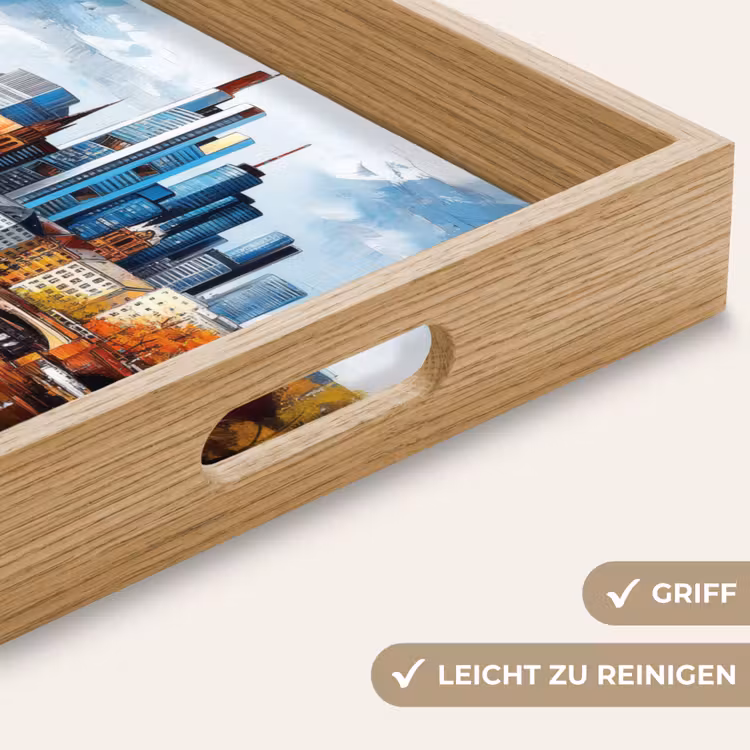 Tablett - Bäume Frankfurt - Stadt - Skyline - Brücke — 8
