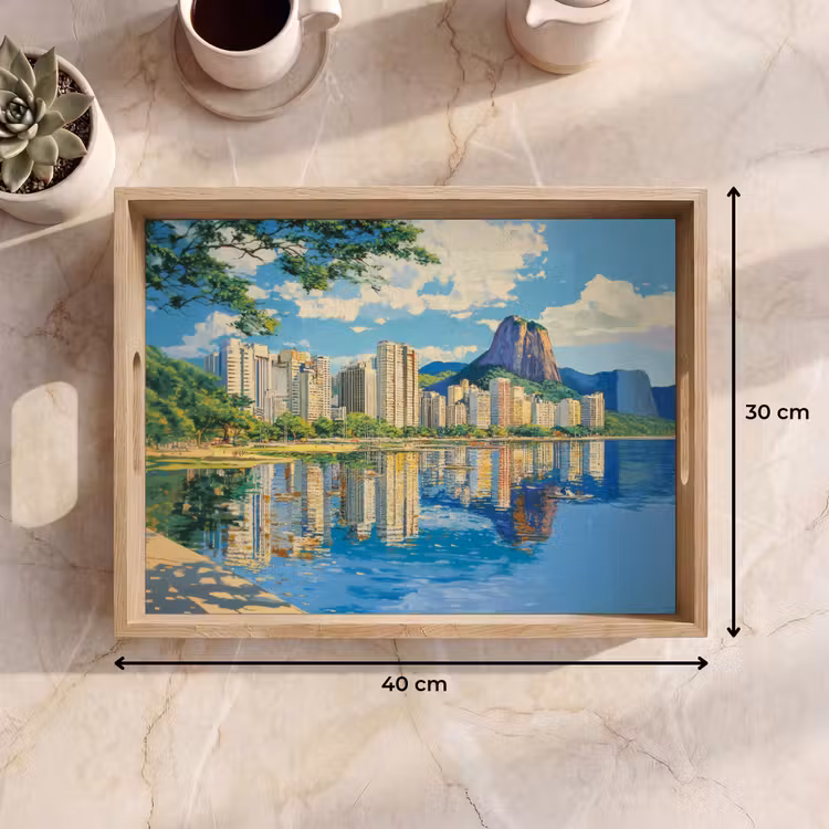 Tablett - Berg - Skyline - Strand - Wasser — 7
