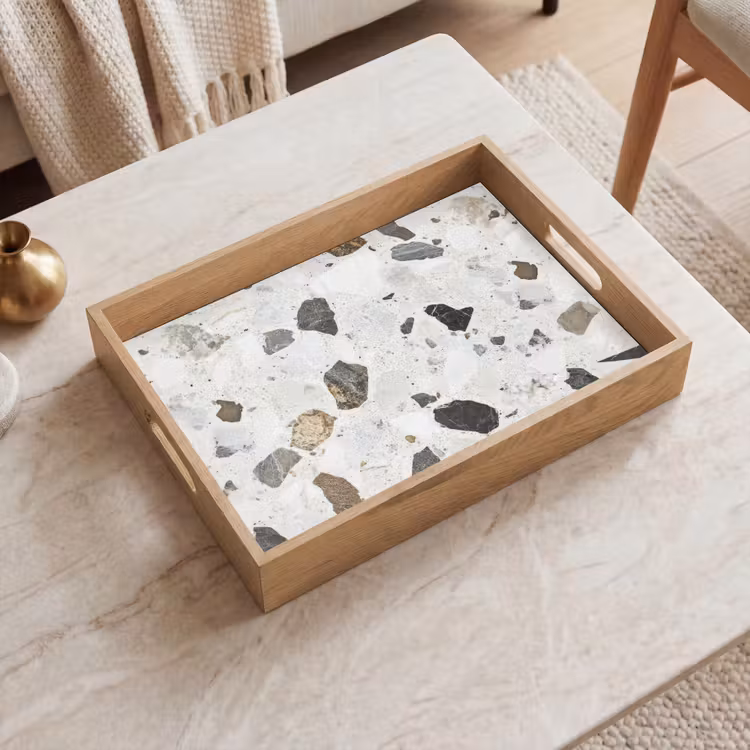 Tablett - Marmor - Terrazzo - Dekoration - Raumgestaltung — 2