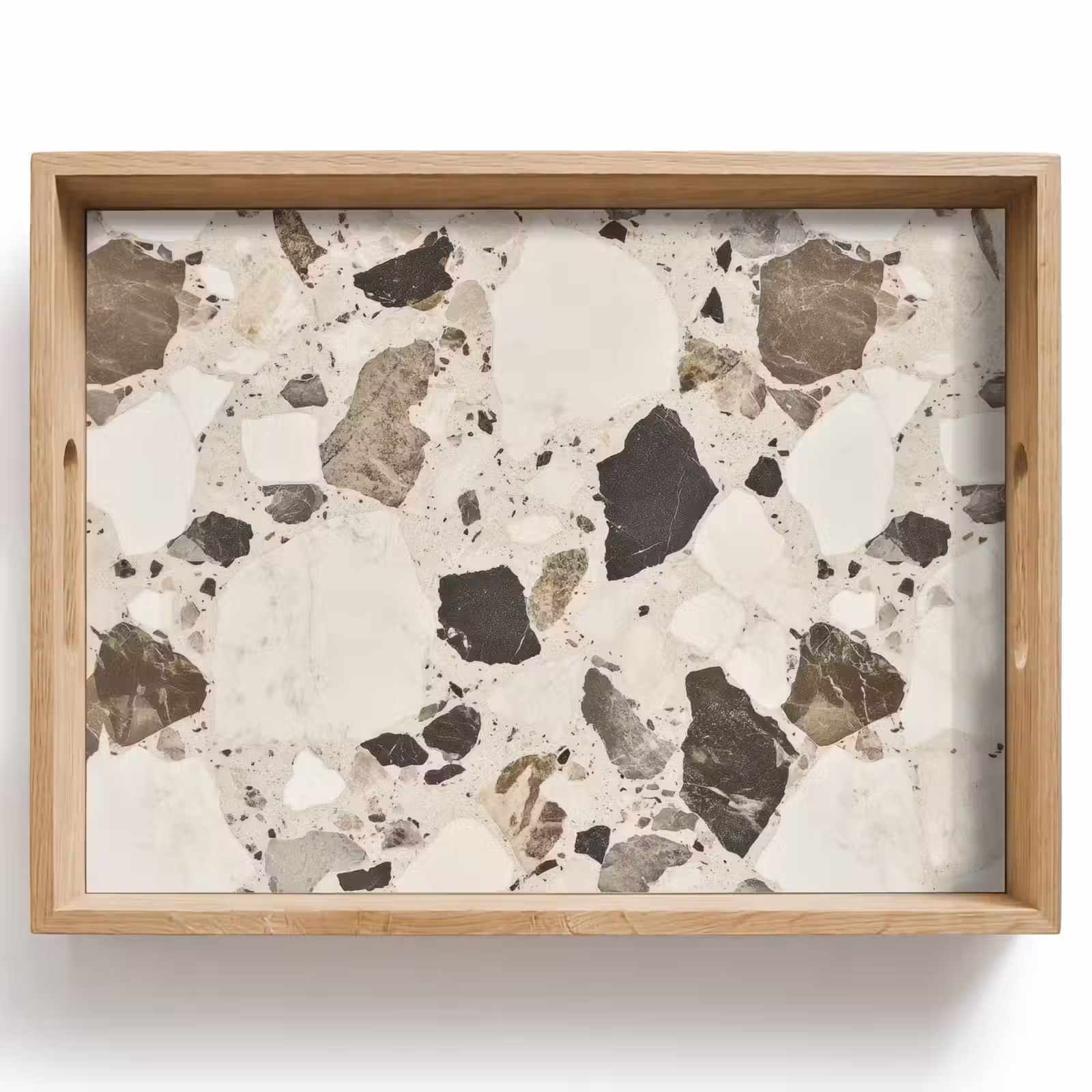 Tablett - Neutral - Steine - Dekoration - Terrazzo — 1