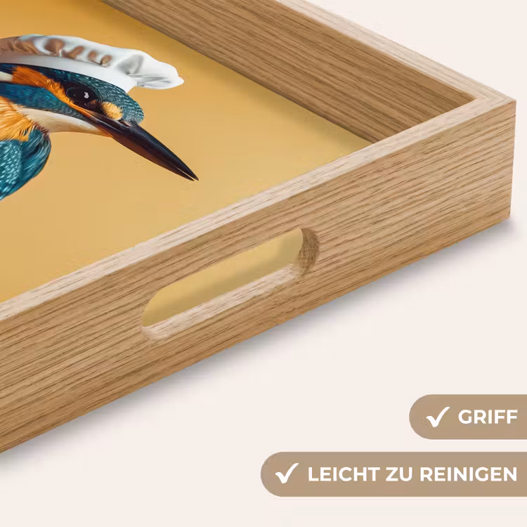 Tablett - Eisvogel - Säule - Kochmütze - Vogel — 8