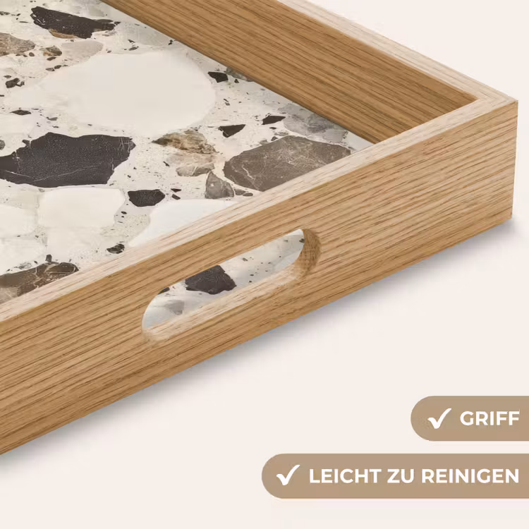 Tablett - Neutral - Steine - Dekoration - Terrazzo — 8