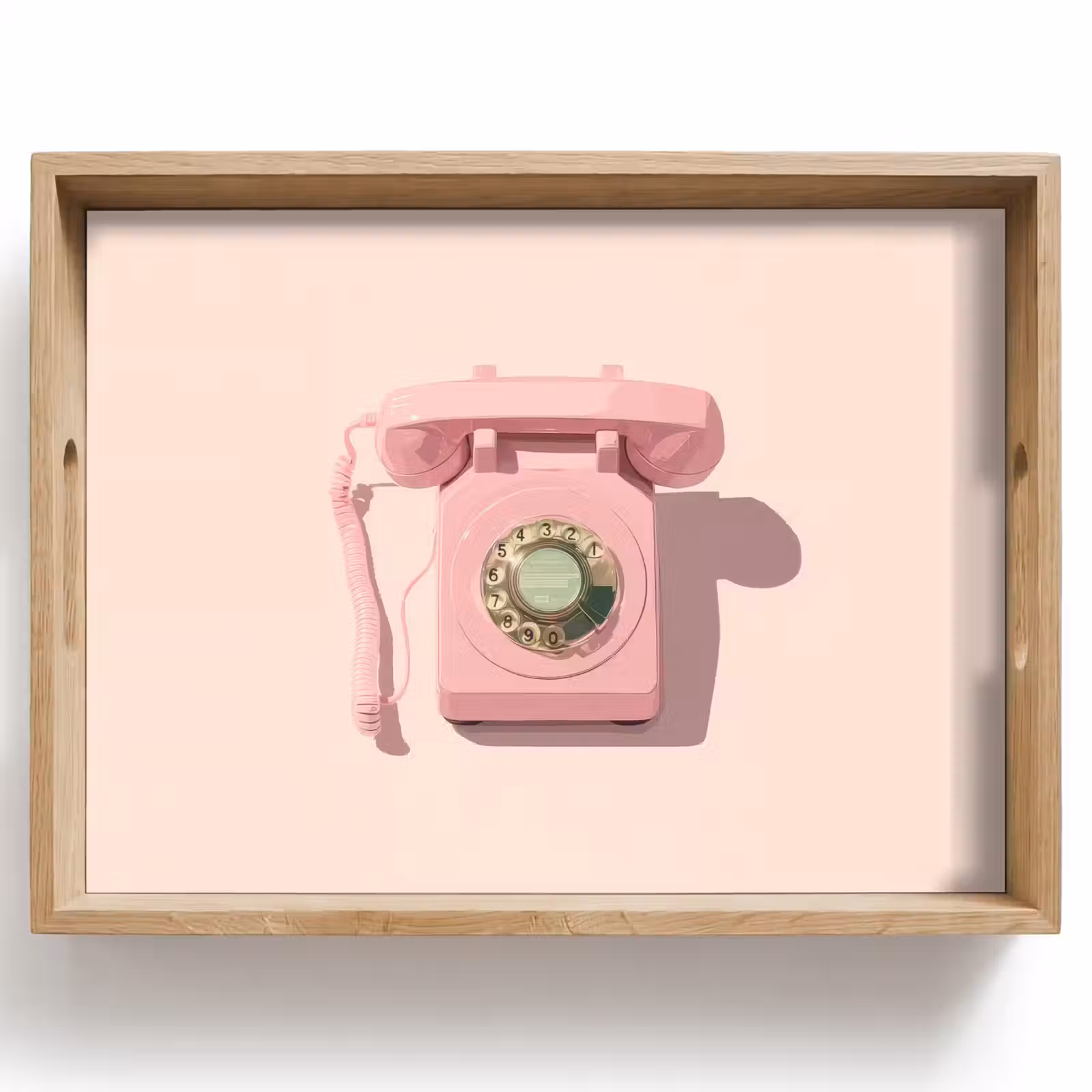 Tablett - Drehbares Telefon - Retro - Rosa — 1