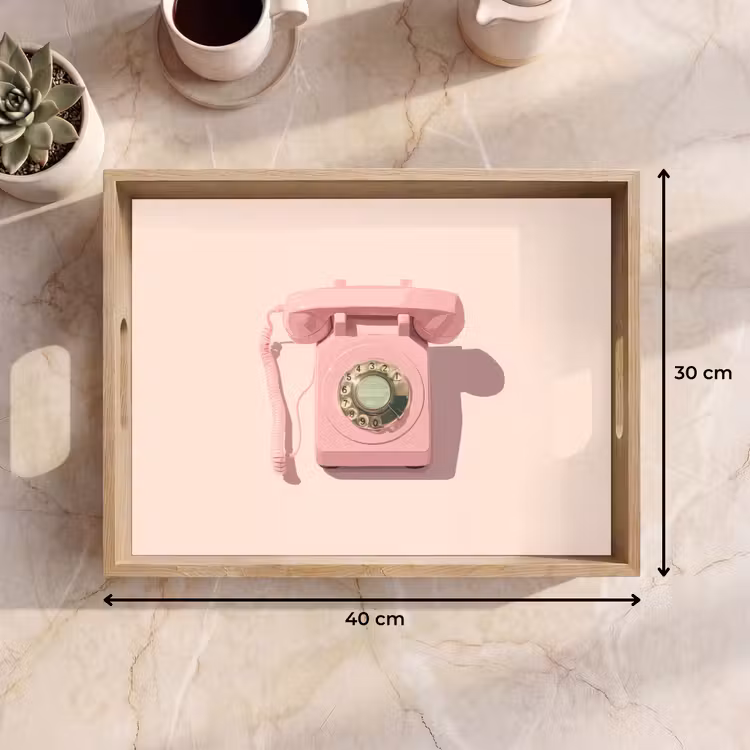 Tablett - Drehbares Telefon - Retro - Rosa — 7