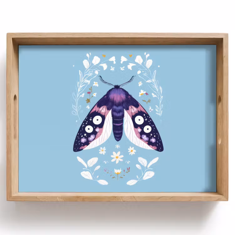 Tablett - Blätter - Weiß - Schmetterling - Insekt — 1