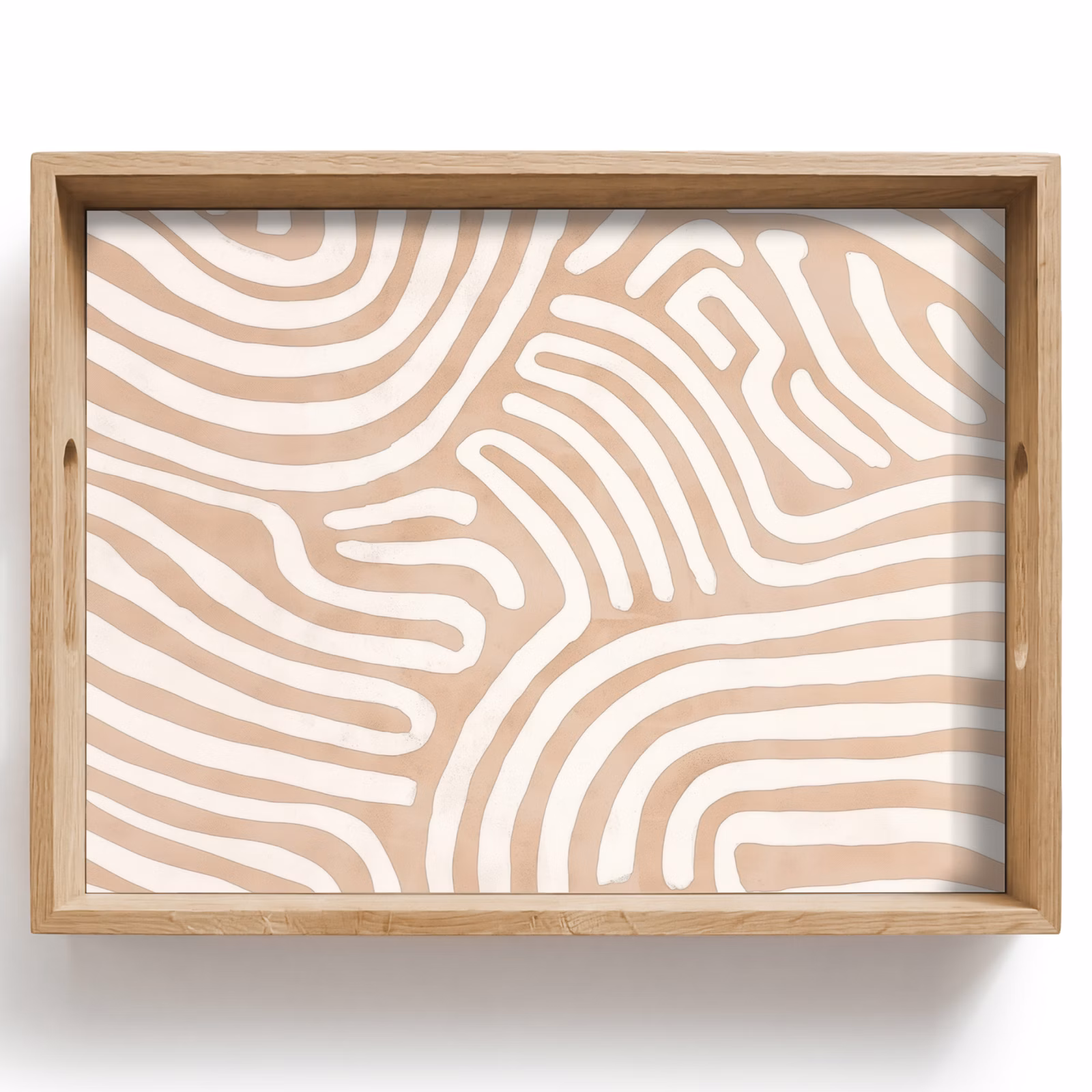 Tablett - Beige - Erde Muster — 1