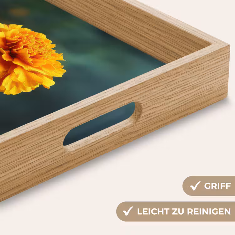 Tablett - Blütenblätter - Afrikanisch - Orange - Unscharf — 8