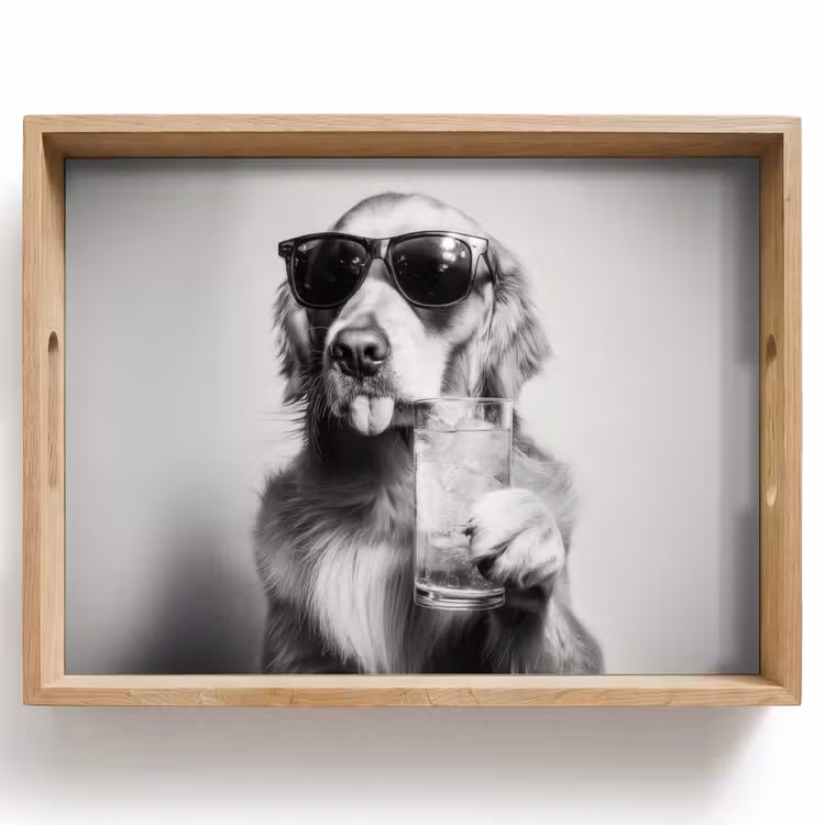 Tablett - Golden Retriever - Hund - Sonnenbrille - Gkas — 1