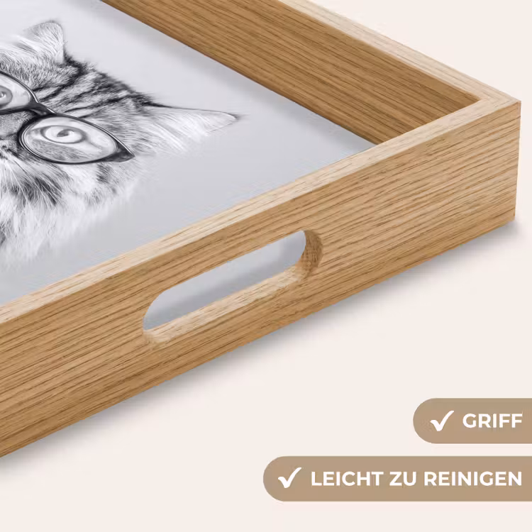 Tablett - Katze - Brille - Becher - Flauschig — 8