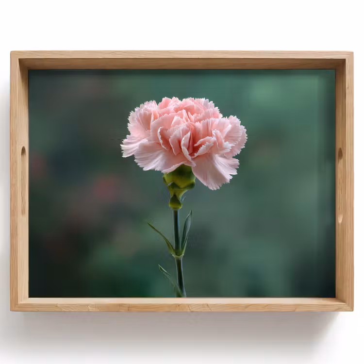 Tablett - Nelke - Rosa - Blütenblätter — 1