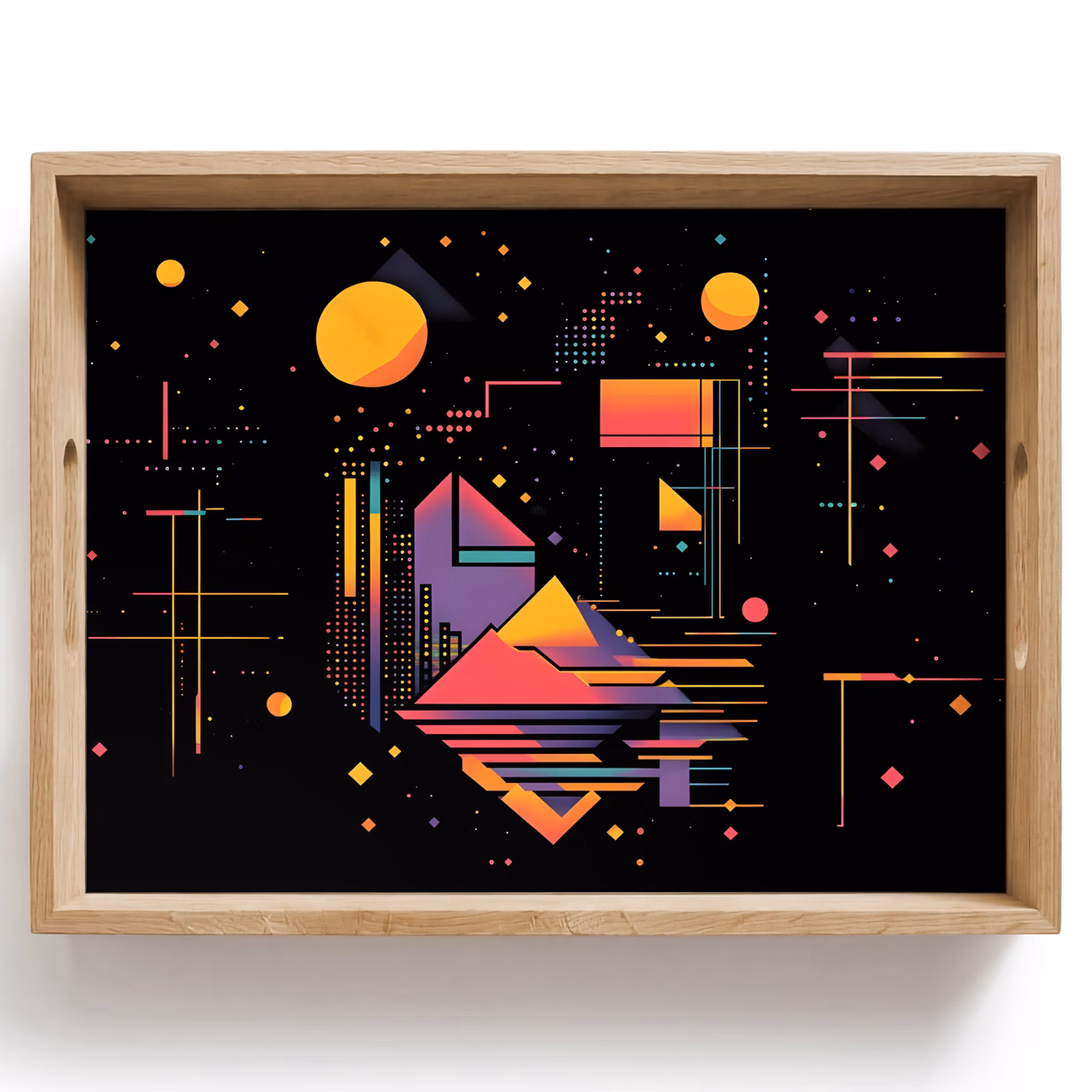 Tablett - Abstrakt - Formen - Linien - Farbenfroh — 1