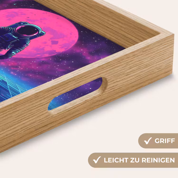 Tablett - Astronaut - Mond - Rosa - Sternennebel — 8