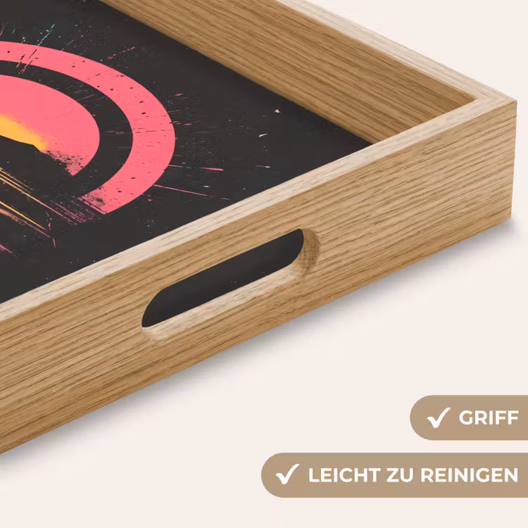 Tablett - Kreis - Abstrakt - Rosa — 8