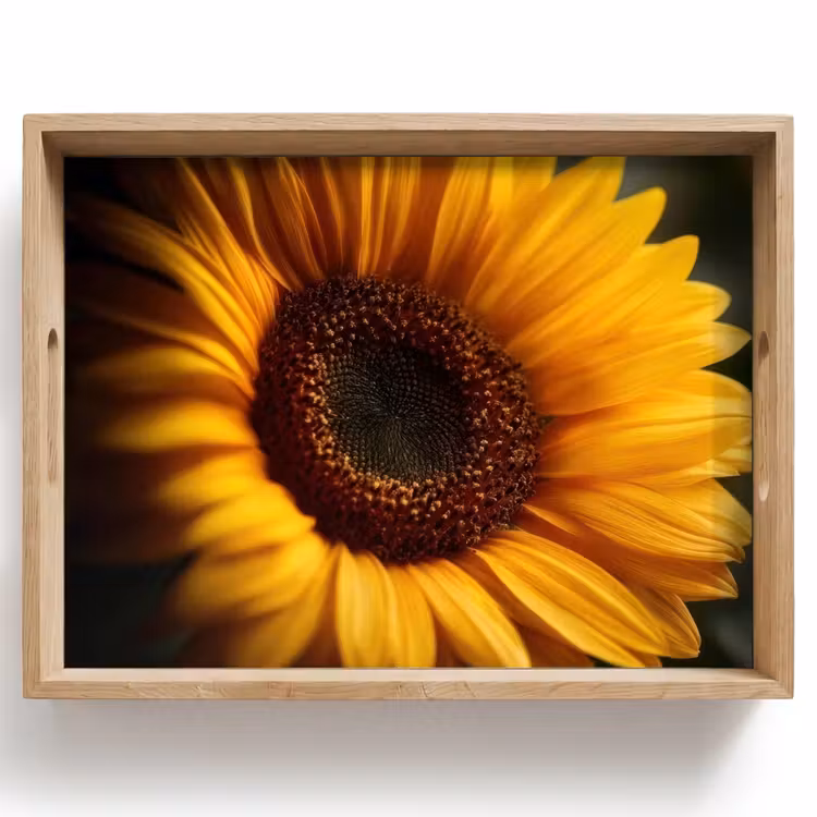 Tablett - Gelb - Sonnenblume - Sommerlich — 1