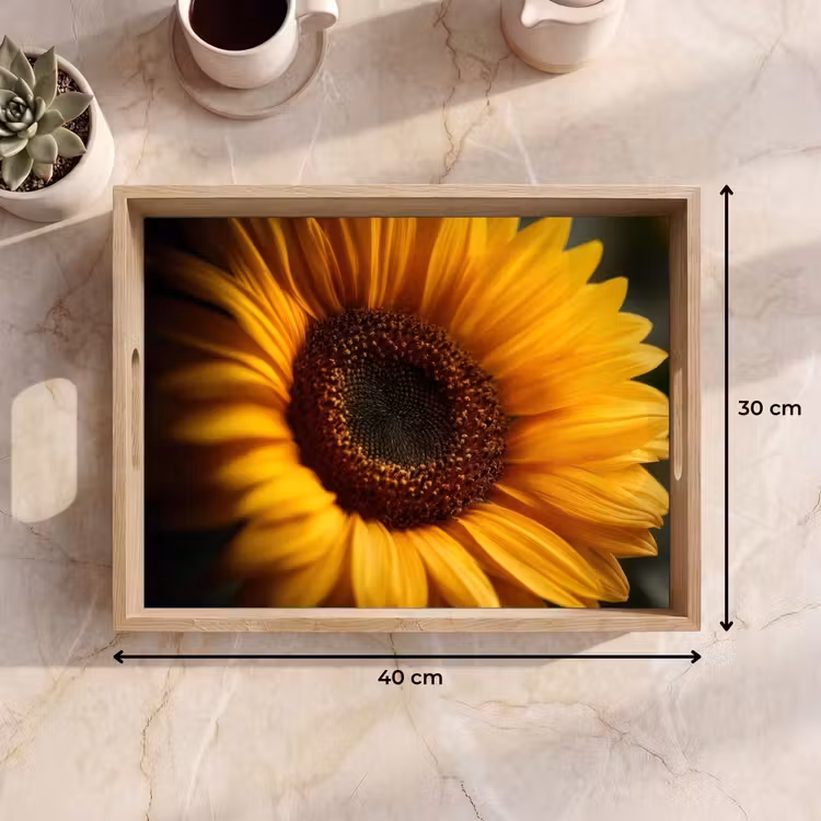 Tablett - Gelb - Sonnenblume - Sommerlich — 7