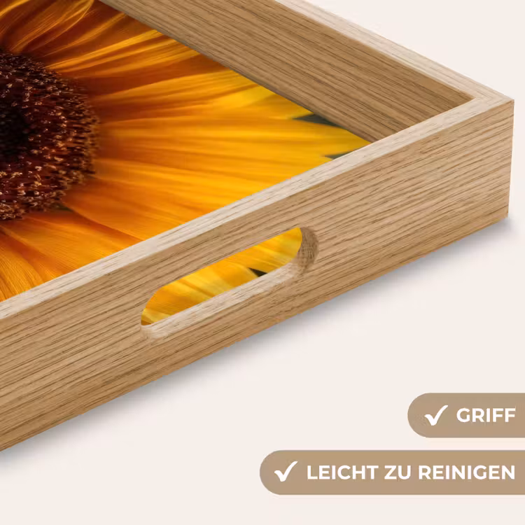 Tablett - Gelb - Sonnenblume - Sommerlich — 8