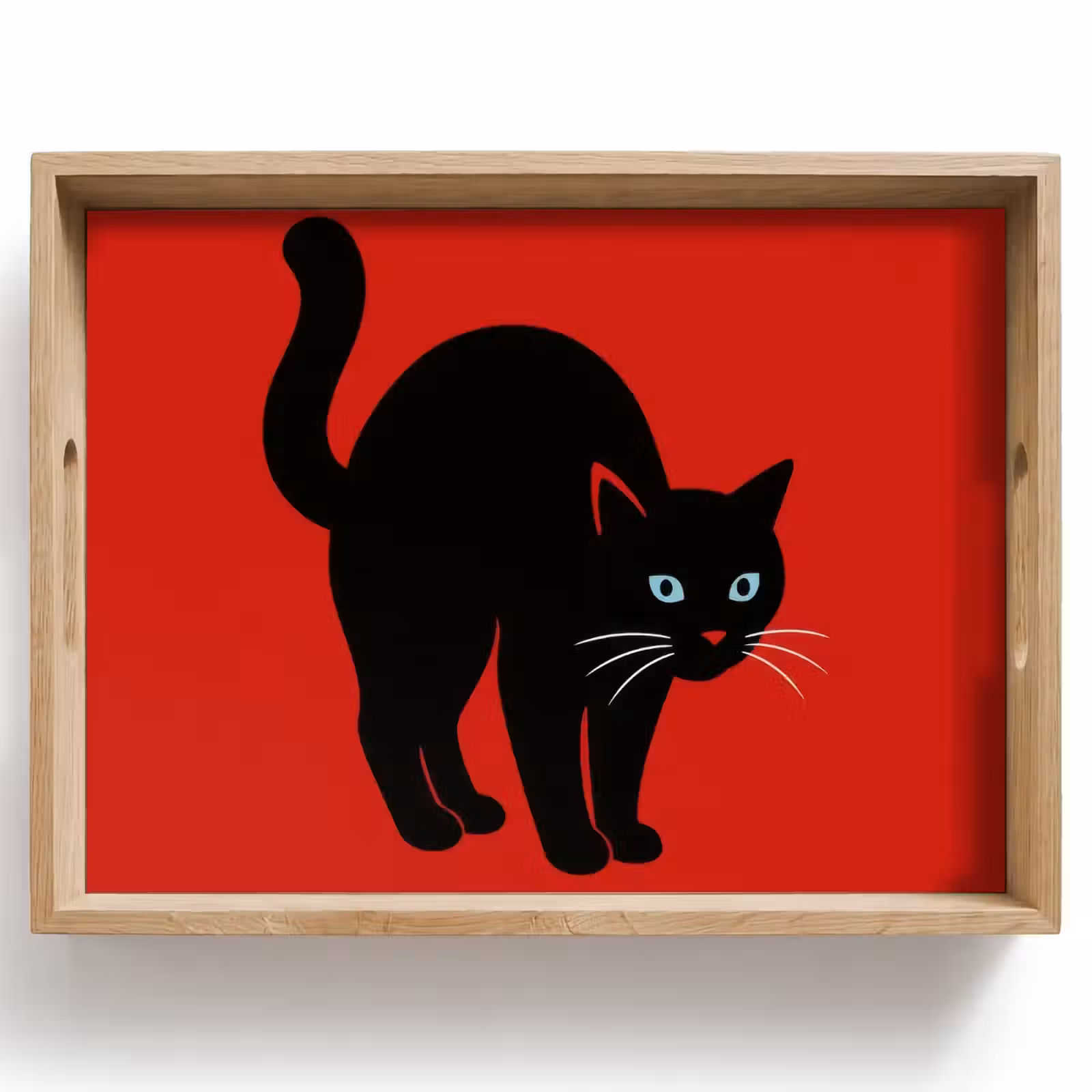 Tablett - Katze - Schwarz - Schwanz — 1