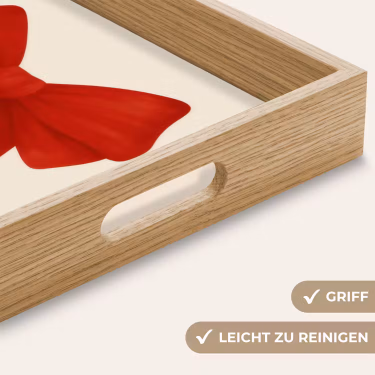 Tablett - Fliege - Symmetrisch - Rot - Schleife — 8