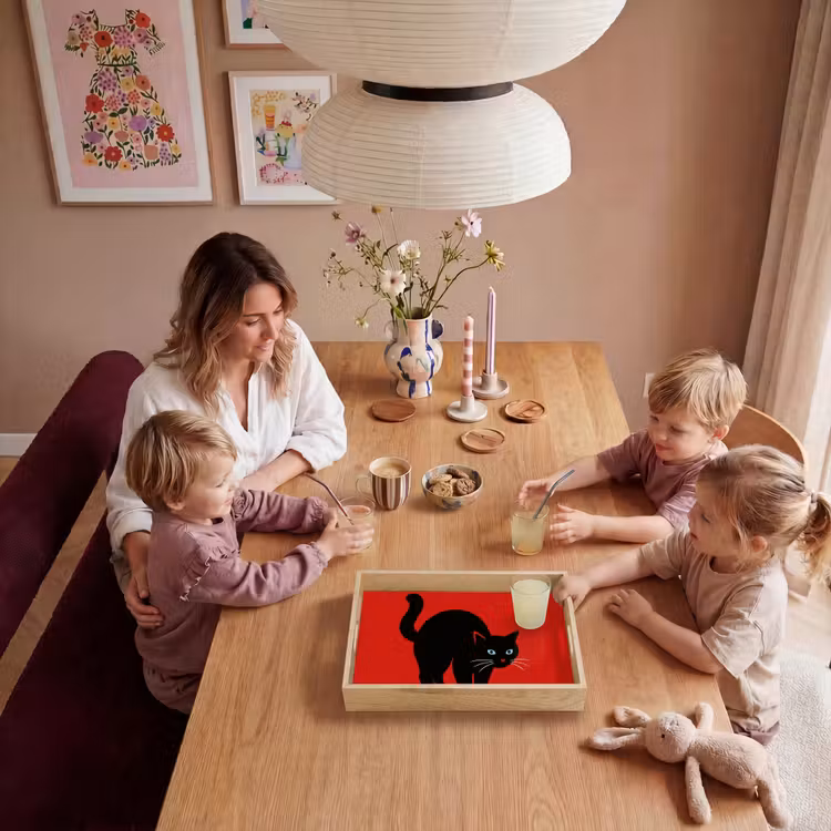 Tablett - Katze - Schwarz - Schwanz — 5