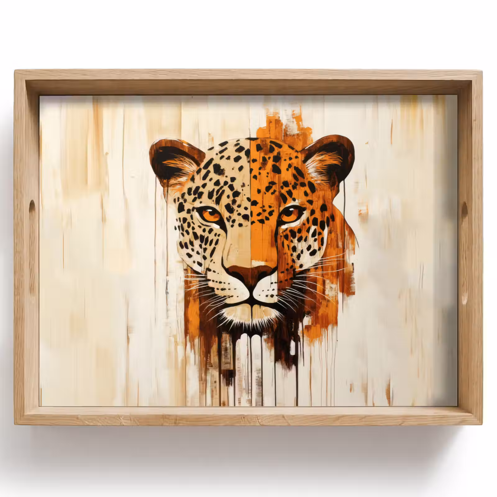 Tablett - Leopard - Symmetrisch - Streifen — 1