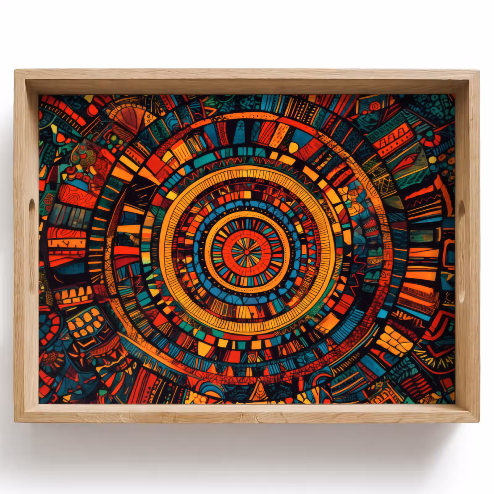Tablett - Mandala - Kreise - Muster — 1