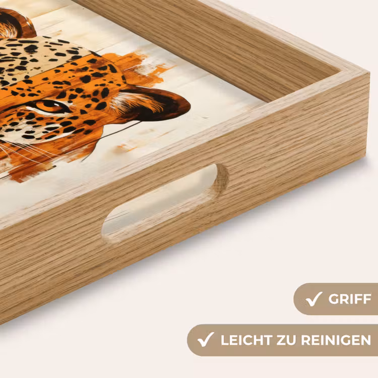 Tablett - Leopard - Symmetrisch - Streifen — 8