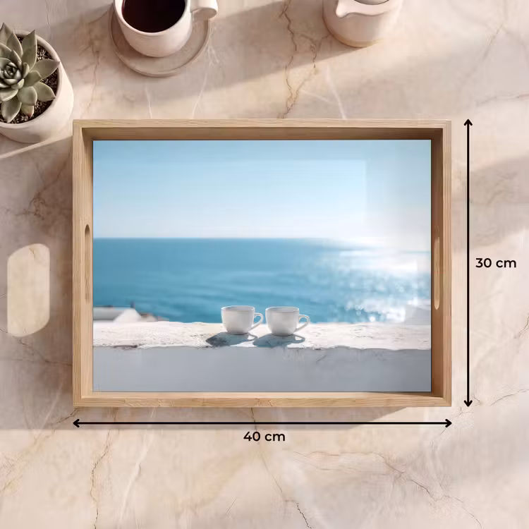 Tablett - Meer - Kaffeetassen - Sommerlich — 7