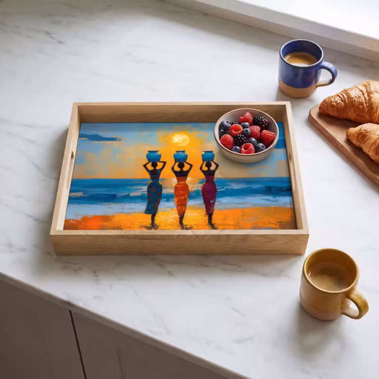 Tablett - Frauen - Strand - Sonnenuntergang — 3