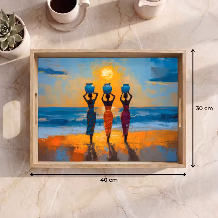Tablett - Frauen - Strand - Sonnenuntergang — 7
