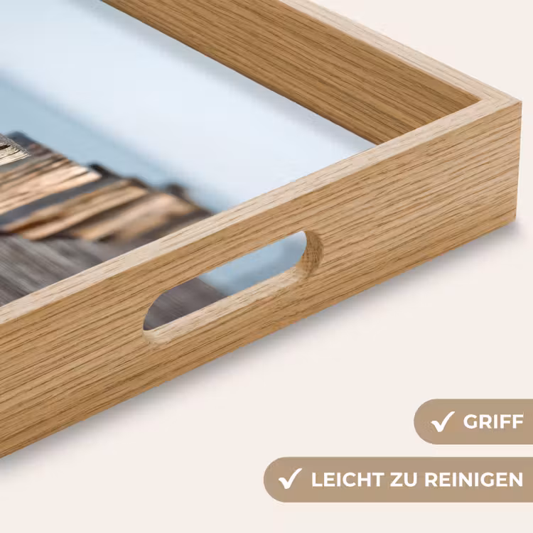Tablett - Hölzernes Gerüst - Strahlend blauer Himmel — 8