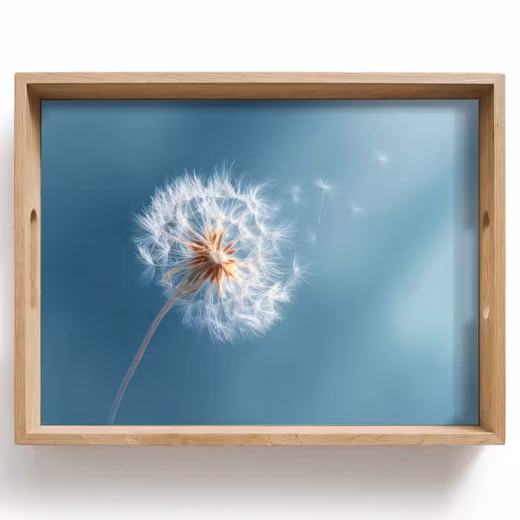 Tablett - Löwenzahn - Wind - Blau — 1
