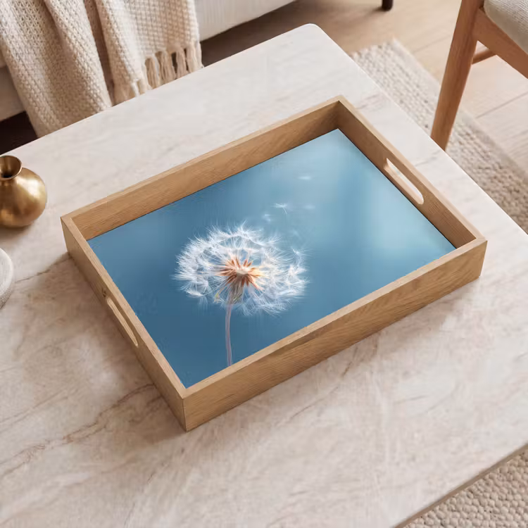 Tablett - Löwenzahn - Wind - Blau — 2