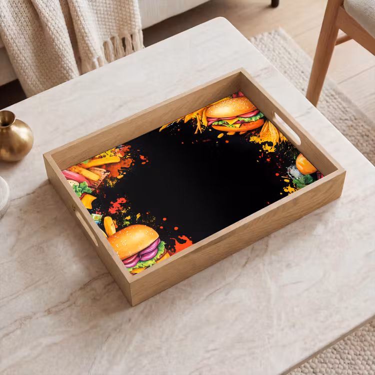 Tablett - Fastfood - Graffiti - Hamburger - Lebensmittel - Modern — 2