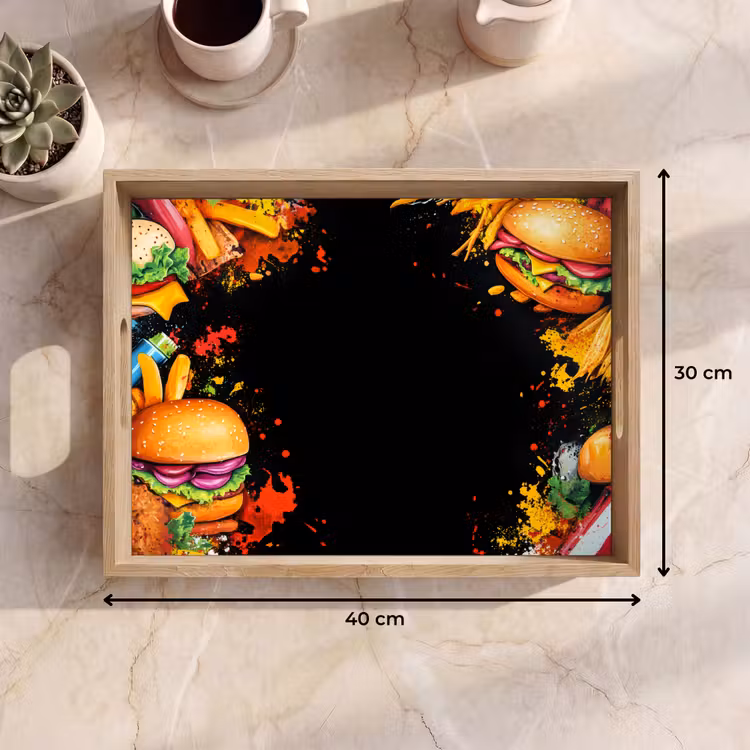 Tablett - Fastfood - Graffiti - Hamburger - Lebensmittel - Modern — 7