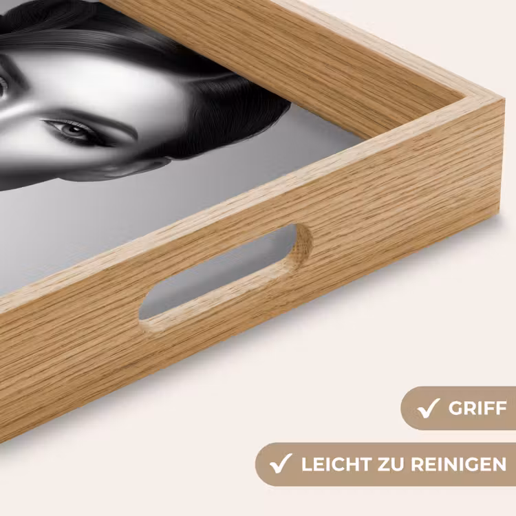Tablett - Frau - Lolly - Schwarz — 8