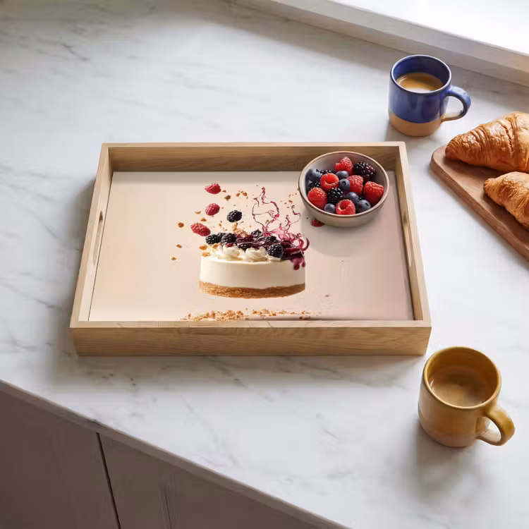 Tablett - Käsekuchen - Essen - Rosa - Torte — 3